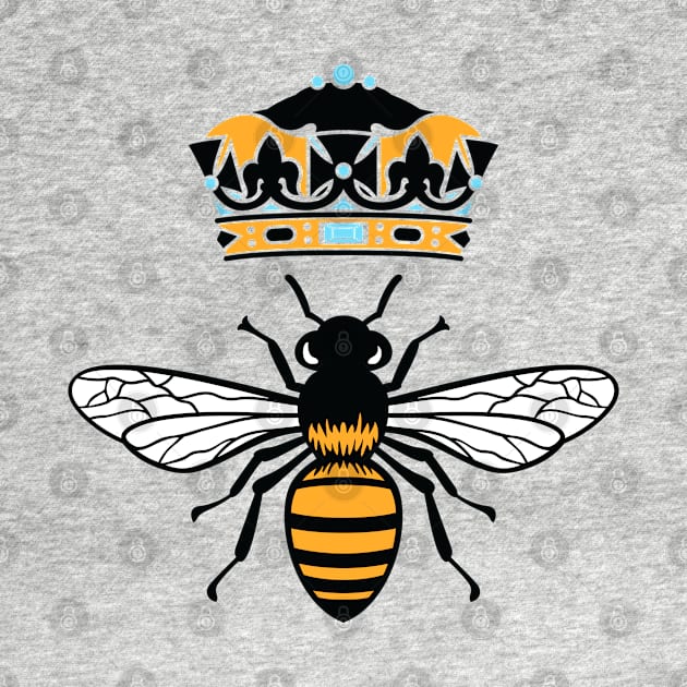 Queen Bee With Crown by CreativeShirt